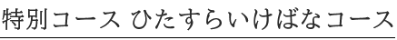 特別コース ひたすらいけばなコース